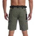 thumbnail image 6 of WULMLEO Men's Hiking Cargo Shorts 10" with Pockets Quick Dry Casual Stretch Bottoms Golf Workout Outdoor Summer Shorts Green 2XL, 6 of 8