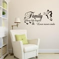 thumbnail image 4 of (Clearance) pdqouc Wall Stickers, Home Decorations for Living Room, Family Where Life Begins & Love Never Ends, Letters for Wall Decor Word Sticker Decal Peel and Stick for Classroom Bedroom, 4 of 7