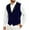 #123-Blue, variant on Donemore Men's Sleeveless Notch Lapel Polyester Matte Work Suit Jacket Lightweight Formal Attire for Waiter Wedding Groomsmen