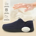 thumbnail image 5 of Barerun Men's Moccasin Slippers Wide Memory Foam House Shoes for Indoor & Outdoor, 5 of 8