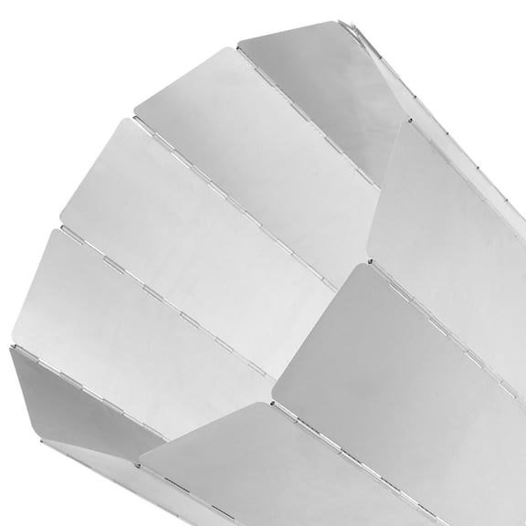 OUNONA Foldable Aluminum Heat Reflector Shield for Patio and Propane Heaters, Windscreen for Camping Stoves and Round Outdoor Heaters