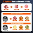 thumbnail image 2 of Electric Food Processor Meat Grinder 800W 2x12cups LED Timer Electric Food Chopper Vegetable chopper 3 layers 6 blades for Mincing Puree for home use kitchen aid for pet food,, 2 of 6