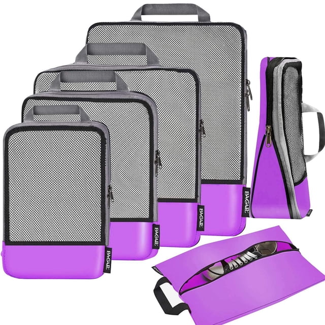 Juego de 6 accesorios de viaje BAGAIL con cubos de compresión