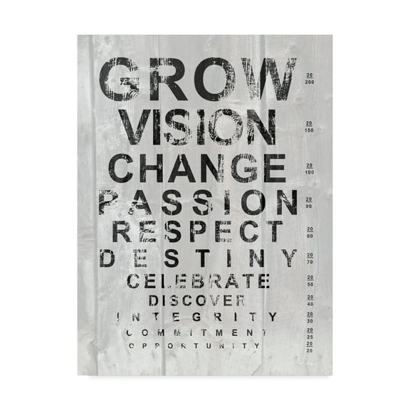 Trademark Fine Art 'Eye Chart II' Canvas Art by Andrea James