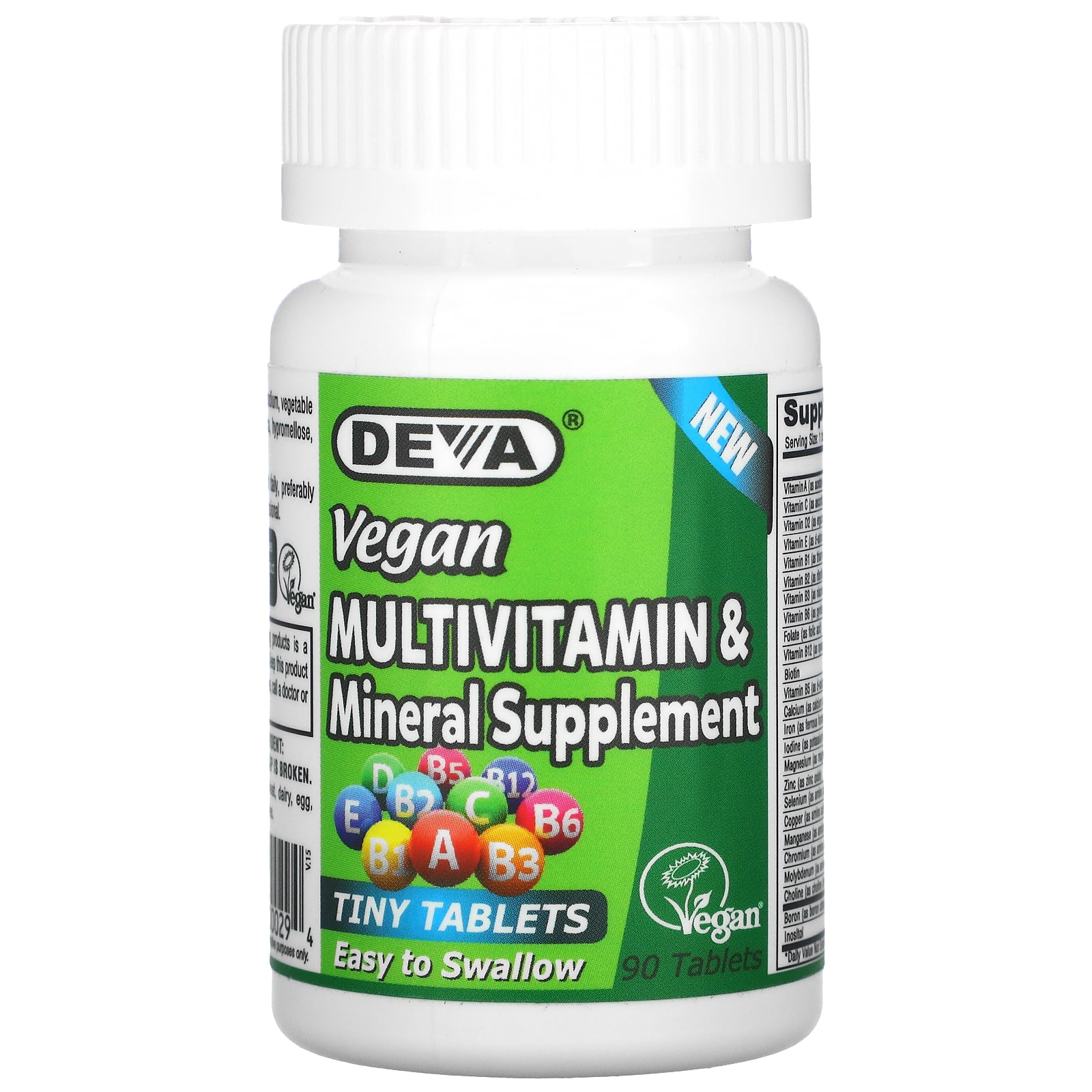 Deva Nutrition - Vegan Multivitamin & Mineral Supplement - Tablets - Walmart.com