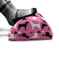 thumbnail image 5 of Animal Foot Rest, Couple Dog Silhouettes Kissing Romantic Love Theme Design, Non-Slip Backing Adjustable Ergonomic Memory Foam Leg Support for Office, Pink Charcoal Grey, by Ambesonne, 5 of 5