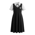 thumbnail image 4 of FUZHIQ Girls Back to School Uniform Dress Short Sleeve A Line Polo Dress Casual Daily Kids School Outfit for 14-15 Years, 4 of 4