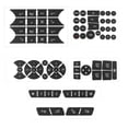 thumbnail image 4 of AC Control Radio Dash Button Repair Kit Sticker for 2007-2014 Mercedes-Benz C300, 4 of 5
