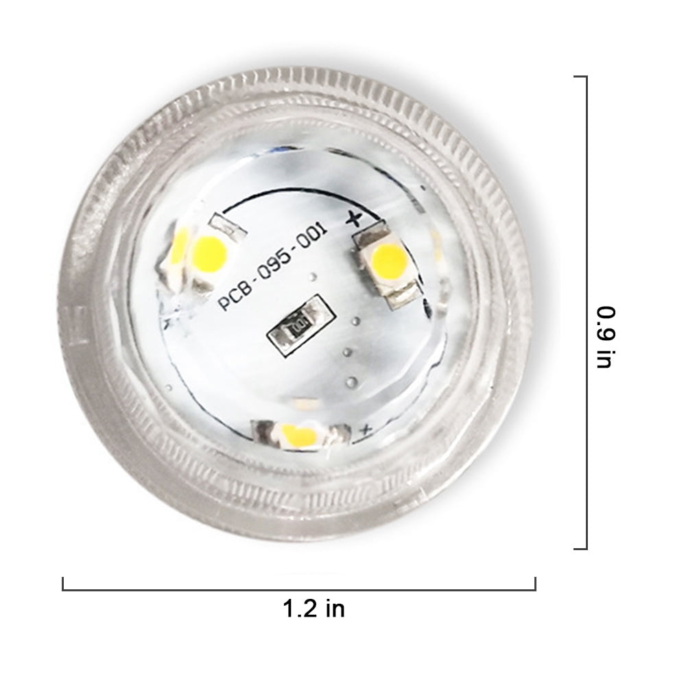 Tianherq 8 Pack 13 Colors Changing Submersible LED Lights with Remote, 3LEDs Pool Lights with Magnets Suction Cups for Ponds