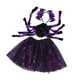 thumbnail image 3 of Conjunto de disfraz de araña para Halloween para niñas, falda tutú elegante y moradas y negras., 3 of 8