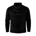 thumbnail image 5 of SUYIDA Men's Turtleneck Thermal Top, Long Sleeve Velvet Crewneck Tee, Breathable Warm Comfortable Fashion Shirt, 5 of 5