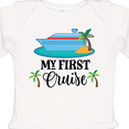 thumbnail image 4 of Inktastic My 1st Cruise Vacation Trip Boys or Girls Long Sleeve Baby Bodysuit, 4 of 5