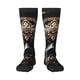 thumbnail image 1 of Balery Gold Pattern Black Skull Calcetines novedosos Calcetines deportivos Calcetines hasta la rodilla Calcetines de algodón Calcetines originales y geniales, 1 of 6