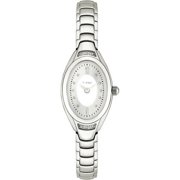 Timex Women's Diamond Accent Silver-Tone Dress Watch