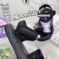thumbnail image 3 of Sandalias negras 2024 nueva moda escuela primaria estilo coreano estilo coreano niños grandes playa zapatos para niños marca Internet celebridad, 3 of 5