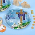 thumbnail image 5 of Nmdmisc 25Pcs He is Risen Oval Paper Plates 10.6" X 12.6" Disposable Plates Easter Cross Paper Plates Easter Tableware for Spring Lily Floral Religion Christ Easter Day Party Decorations, 5 of 7