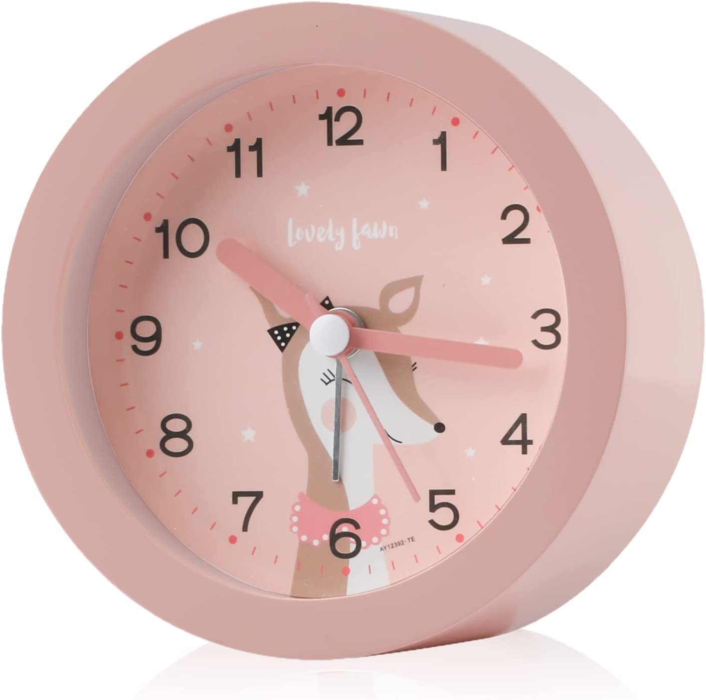 XUANYI Alarm Clock Kids Girls Boys, Kids Alarm Clock Analog No Ticking