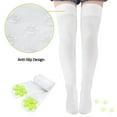 thumbnail image 5 of Littleforbig Thigh High Cosplay 3D Night-Glow Paw Pad Silicone Kitten Over The Knee Silk Stockings - Green White, 5 of 5
