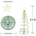 thumbnail image 4 of Christmas Decorative Stake Lights, LED Christmas Tree Stakes Lights Solar Powered, Waterproof Solar Xmas Tree Lights for Outdoors Christmas Decorations (monochrome), 4 of 4
