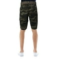 thumbnail image 2 of RAW X Mens Belted 12.5" Inseam Knee Length Cargo Shorts, Olive Camo, 38, 2 of 8