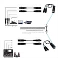 thumbnail image 4 of Câble Réseau XLR 2 Canaux, Prolongateur de Signal Réseau 3 Broches XLR Mâle vers RJ45, Prolongateur Ethernet Mâle, 4 of 5