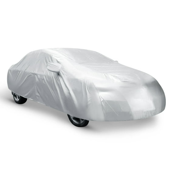 Unique Bargains 5.35x2x1.6m XXL Car Cover Silver Tone Waterproof Sun UV Snow Rain Resistant Protection