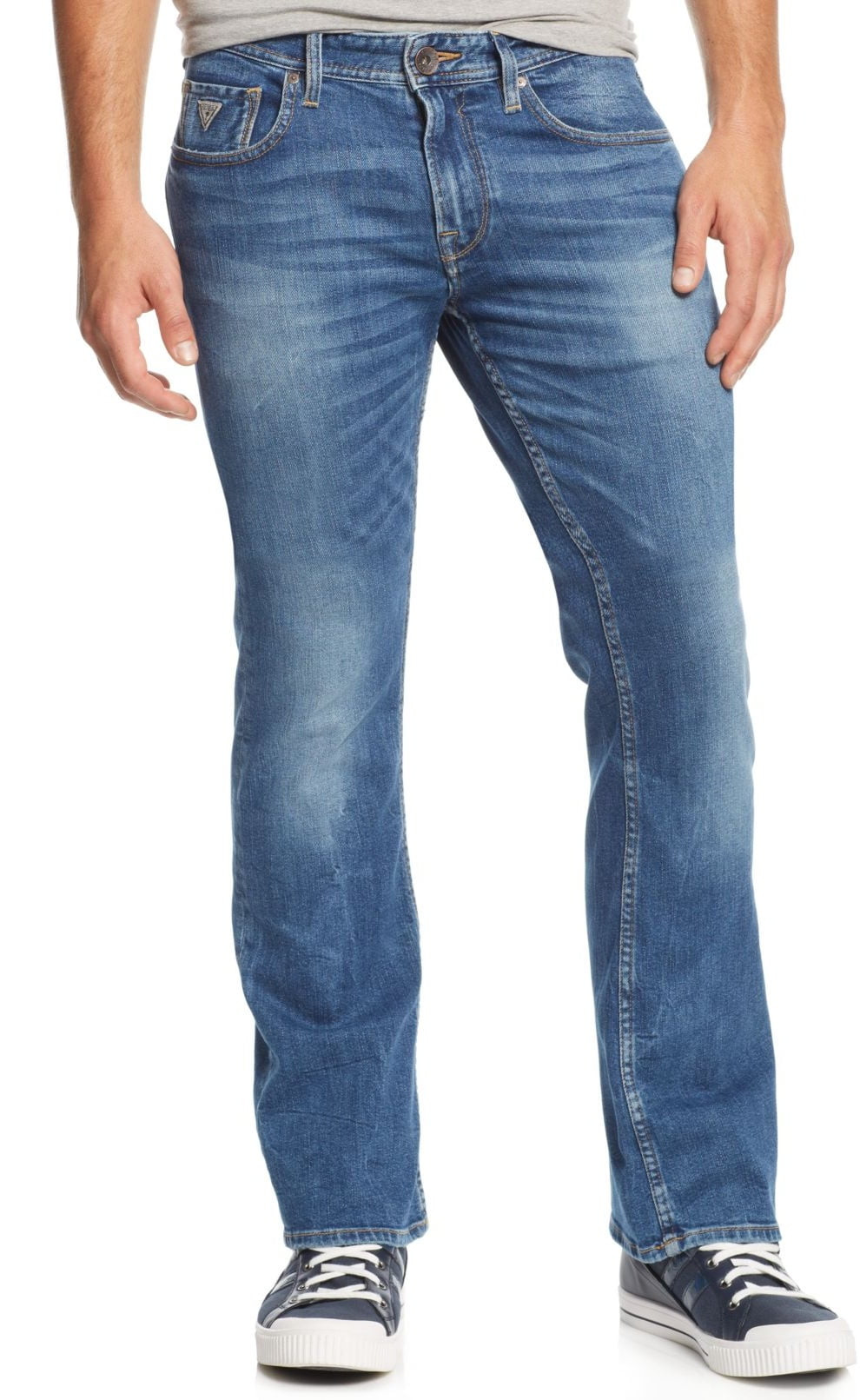 GUESS Guess NEW Blue Mens Size 31x30 Five Pocket Regular Boot Cut