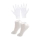 thumbnail image 5 of Juego de guantes y calcetines de silicona para manos y pies, lavables, portátiles y suaves para uso diario. Blanco, 5 of 9