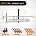 thumbnail image 2 of Nilight Motorcycle Hitch Carrier 400LBS, Lightweight Robust Aluminum Dirt Bike Hitch Hauler with 55.11" Longer Ramp, Pin Lock, Tie-Down Strap and Tightener, 2" Receiver, 5" Wide Tire, 2 of 9