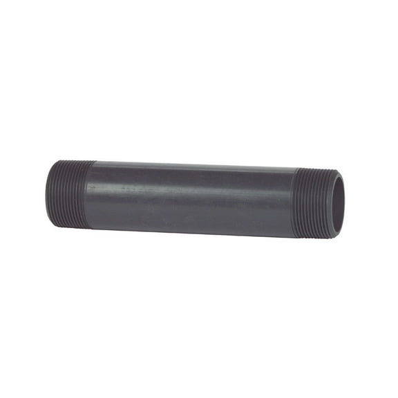 B & K 403-035 Schedule 80 PVC Nipple Gray - 0.5 x 3.5 in.