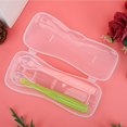 thumbnail image 4 of 2PCS/Set Silicone Soft Tip Spoons for Babies over 4 months old with Box (Green and Pink), 4 of 4