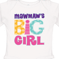 thumbnail image 4 of Inktastic MawMaw's Big Girl Girls Long Sleeve Baby Bodysuit, 4 of 5