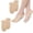 Beige-2Pairs, variant on Bunion Corrector Invisible No-Show Socks, Polyester & SEBS Split-Toe Toe Aligner for Overlapping Toes, US Women's: 5–9, Beige, 1Pair