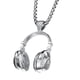 thumbnail image 3 of Guardurnaity DJ Música Auriculares Colgante Collar Cuello largo Cadena Hombres Mujeres Hip Hop Rock Ropa, zapatos y accesorios Miscelánea Plata, 3 of 6