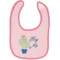 thumbnail image 2 of Hudson Baby Infant Girl Cotton Bibs 5pk, Pink Cactus, One Size, 2 of 3