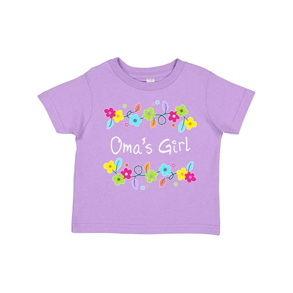 Inktastic Omas Girl- Bright Flowers Girls Toddler T-Shirt