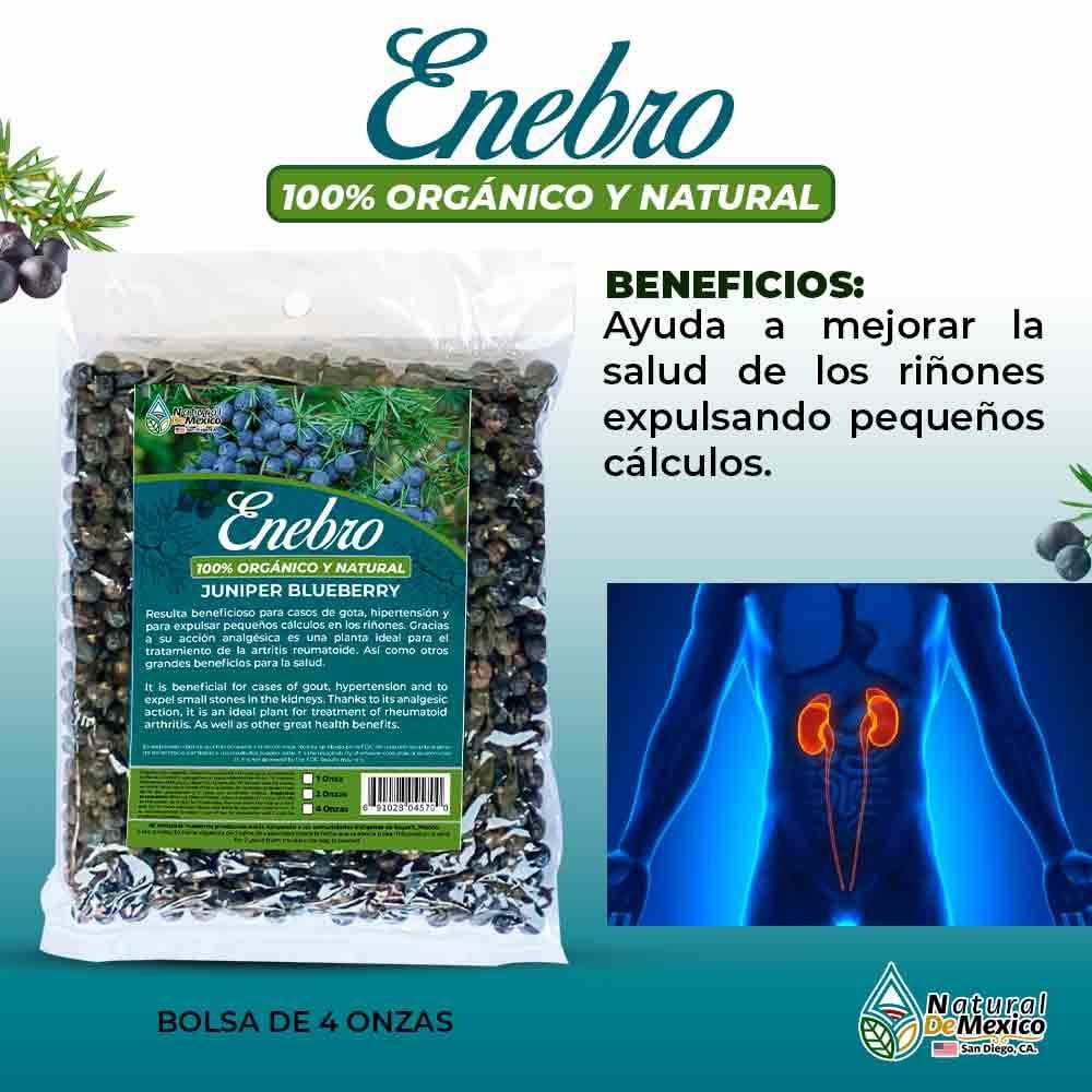 Enebro Hierba/Tea 4 oz-113g Juniper Herbal Berries, Urinary Tract Health by  Natural de Mexico 