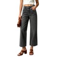 thumbnail image 4 of Nugftut Womens Jeans High Waisted Straight Leg Cropped Denim Pants with Pockets Everyday Versatile Loose Jeans, 4 of 6