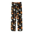 thumbnail image 6 of Leesechin Halloween Pajamas Pants for Women Men Cartoon Lounge Pj Print Pants Causal Sleep, 6 of 6