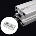thumbnail image 4 of HUGFEGWE 50 Pcs 4040 Series M8 Half Round Roll in Spring T Nuts, Roll in Spring Loaded T Nut for European Standard 40 Series 8mm T-Slot Aluminum Extrusion Profile UA824-12819, 4 of 8