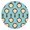 Breakfast, variant on American Food Tablecloth Hamburger Burger Sandwich Pattern Fast Food Style Waterproof Round Cover for Breakfast Lovers