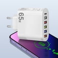 thumbnail image 4 of Cargador de teléfono de 65 W USB tipo C 5 V/3,5 A adaptador de cargador para iPhone (enchufe blanco de la UE) Hugtrwg  Nuevos Originales, 4 of 7