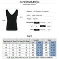 thumbnail image 2 of Tank Tops for Women V Neck Ribbed Tank Tops, Askfv Sleeveless Basic Casual Cami Shirts, 2 of 7