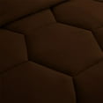 thumbnail image 5 of 5 Piece Honeycomb Design Comforter Set, 800 TC, 100% Egyptian Cotton, Oversized Super King Size Chocolate Solid, 5 of 5