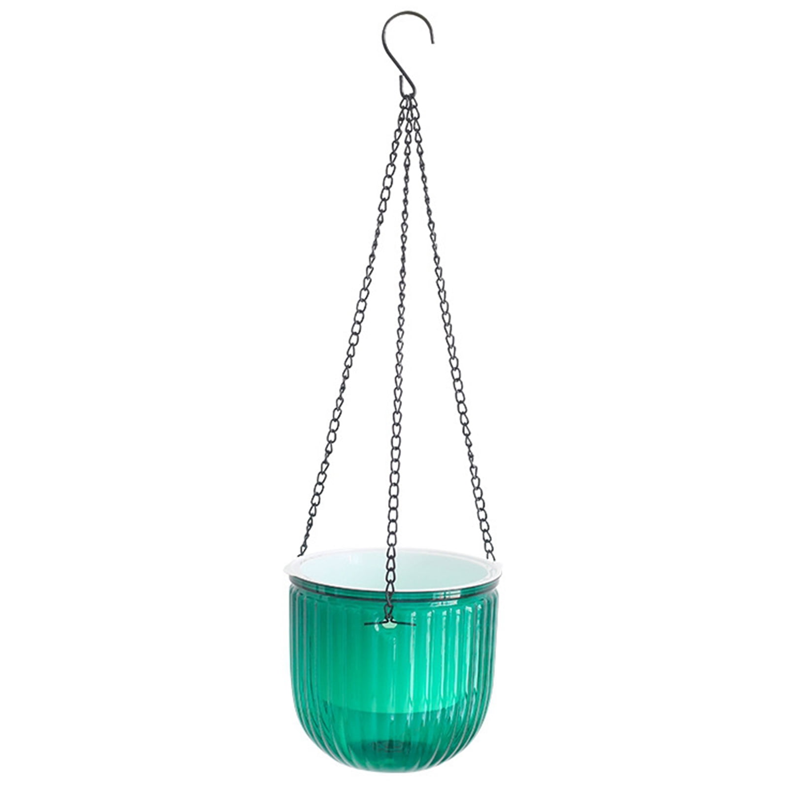 D-GROEE 1 Set Hanging Planters for Indoor Outdoor Plants, Plastic Hanging Flower Pot Basket for Home Garden