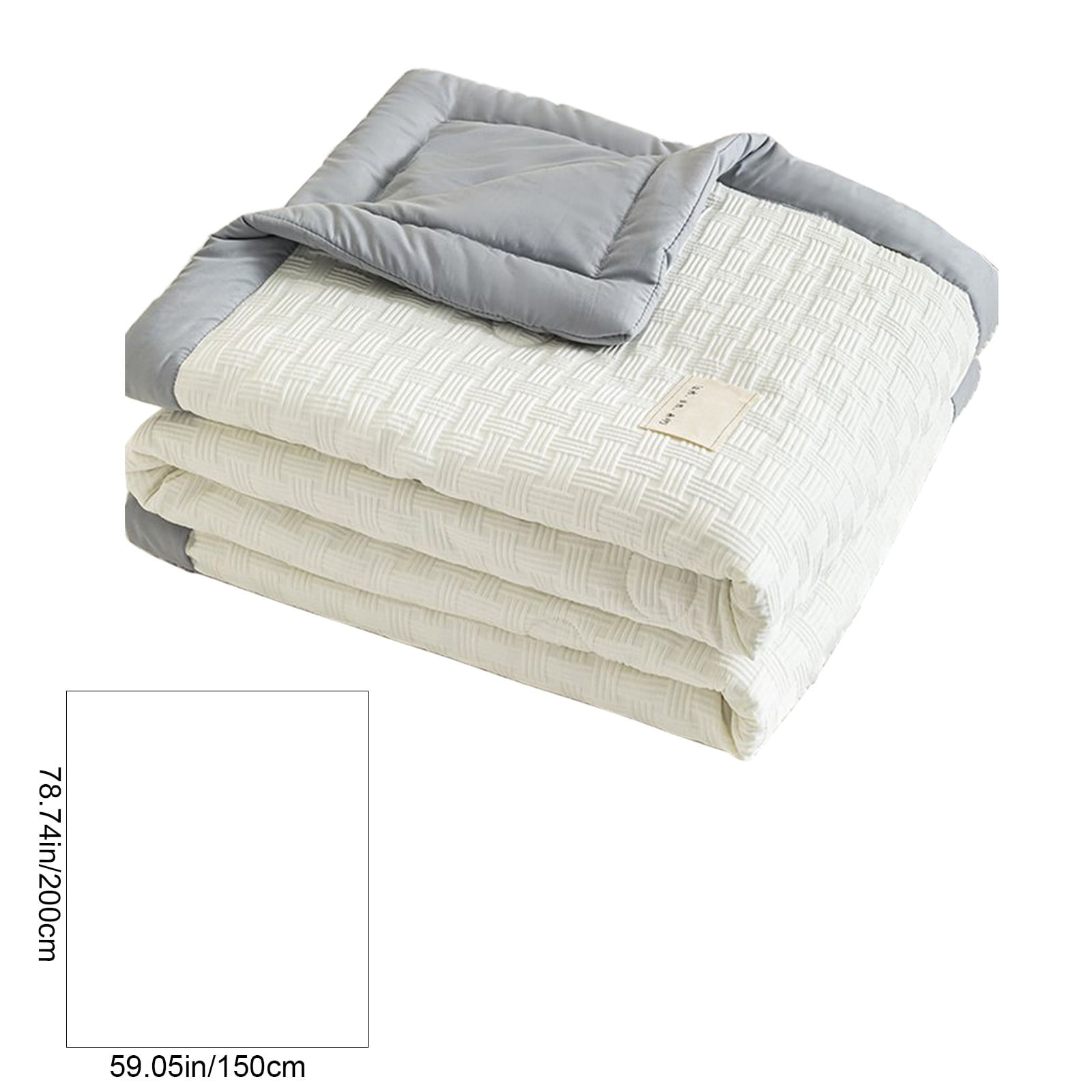 YiJuHui Cooling Blanket for Summer, Lightweight Breathable Quilt, Double Layer Yarn Washable Air Conditioner Bedding, Soft Cool Feeling for Hot Sleepers, All Season Comforter Alternative