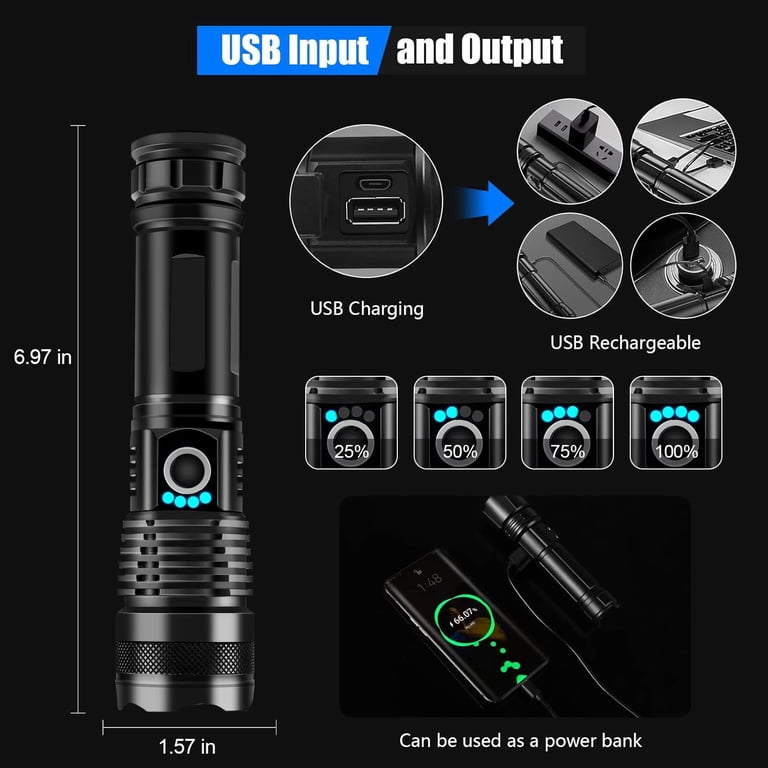100 rechargeable flashlights Police Security Pro Spec Lumen Flashlight The NEBO COLUMBO 100 delivers professional 100000 Rechargeable flashlights,5 Modes lPX65Waterproof