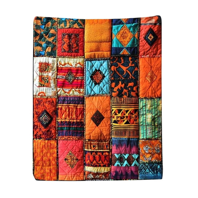 Nsxcdh Flannel Blanket Diamond Stitchs Patterns Flannel Blanket