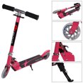 thumbnail image 1 of Pink Folding Aluminum 2 Wheel Kids Kick Scooter Adjustable Height LED Light Up, 1 of 10