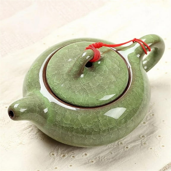 China Red Teapot Creative Gifts Elegant Design Tea Sets Service Chinese Traditional Ice Crack Glaze Tea Pot
